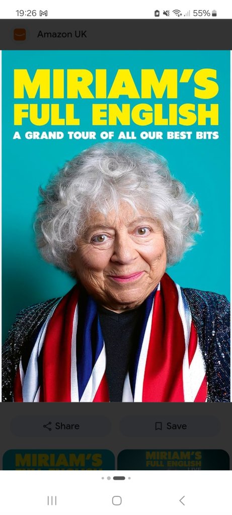 Miriam margolyes live full english tour