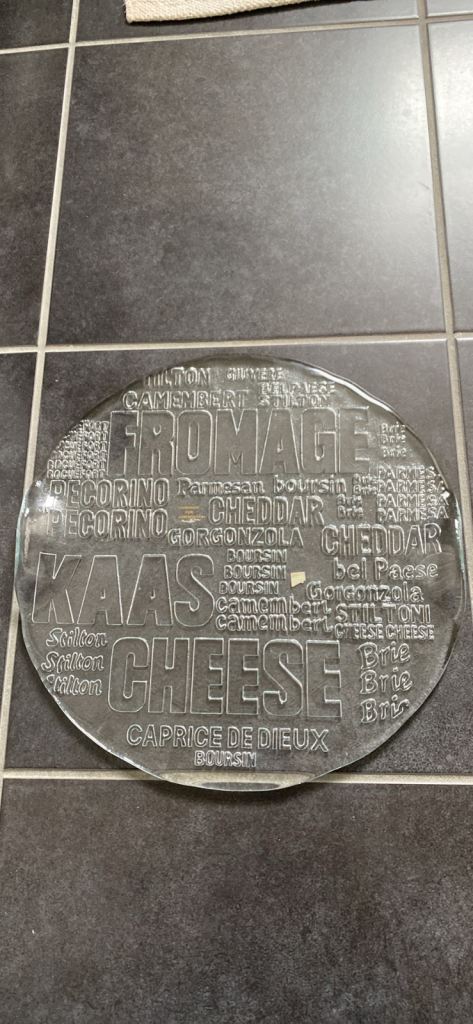 Cheese board glass New