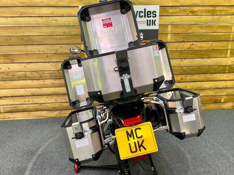 2023 Triumph Tiger 900 Rally Aragón Edition, Only 1,164 Miles, Panniers, Top bo