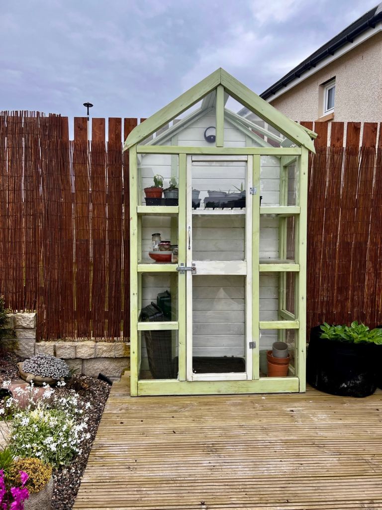 Georgian Tall Wall Lean-to Wooden Greenhouse - Excellent Condition