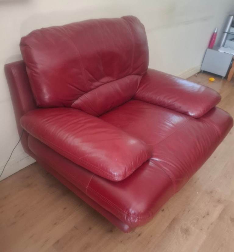 Single Seat Leather Arm Chair Sofa 