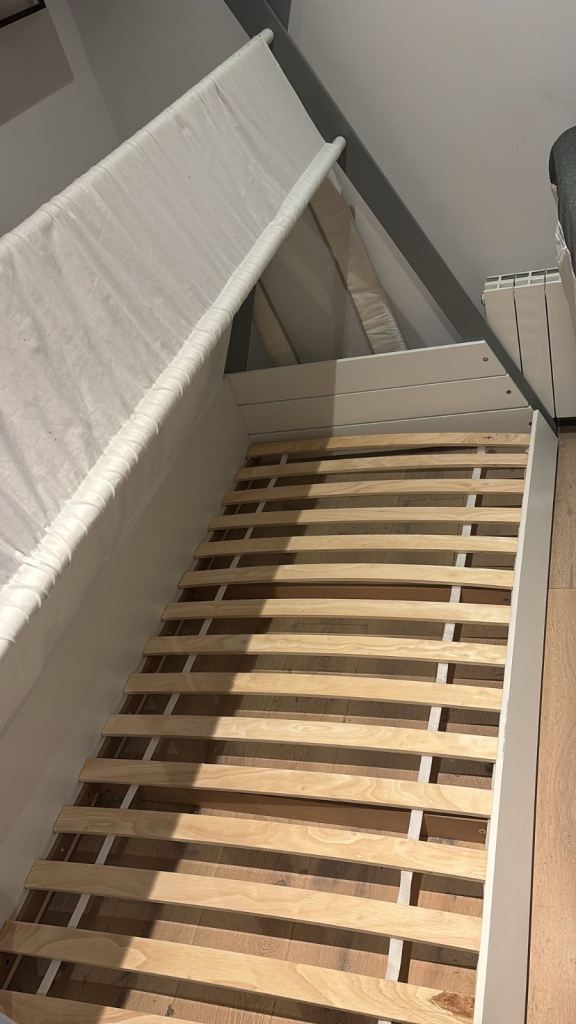 Adventure Grey Wooden Teepe Cabin Bed with Fabric Canopy For kids