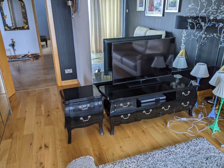 Small Black Side Table