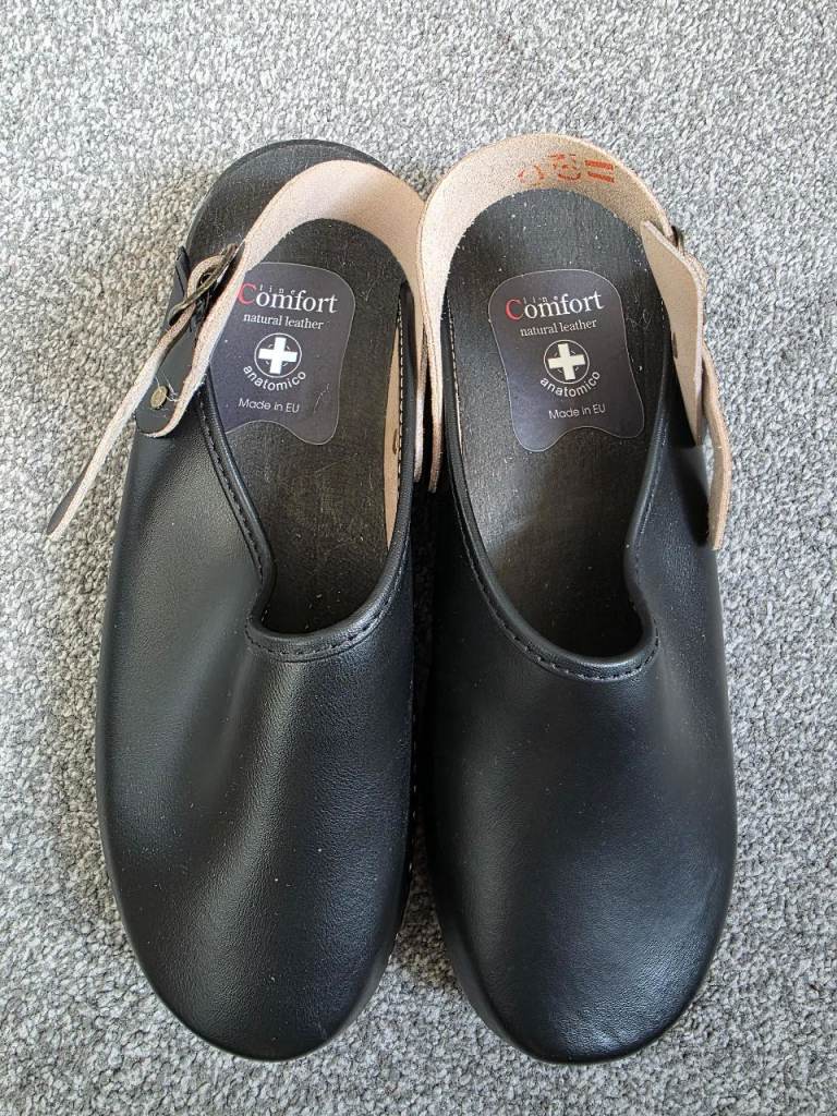 Anatomic Leather Slip-on Mens Comfort Mule Clogs £29 UK 11.5 Eur 46 NEW