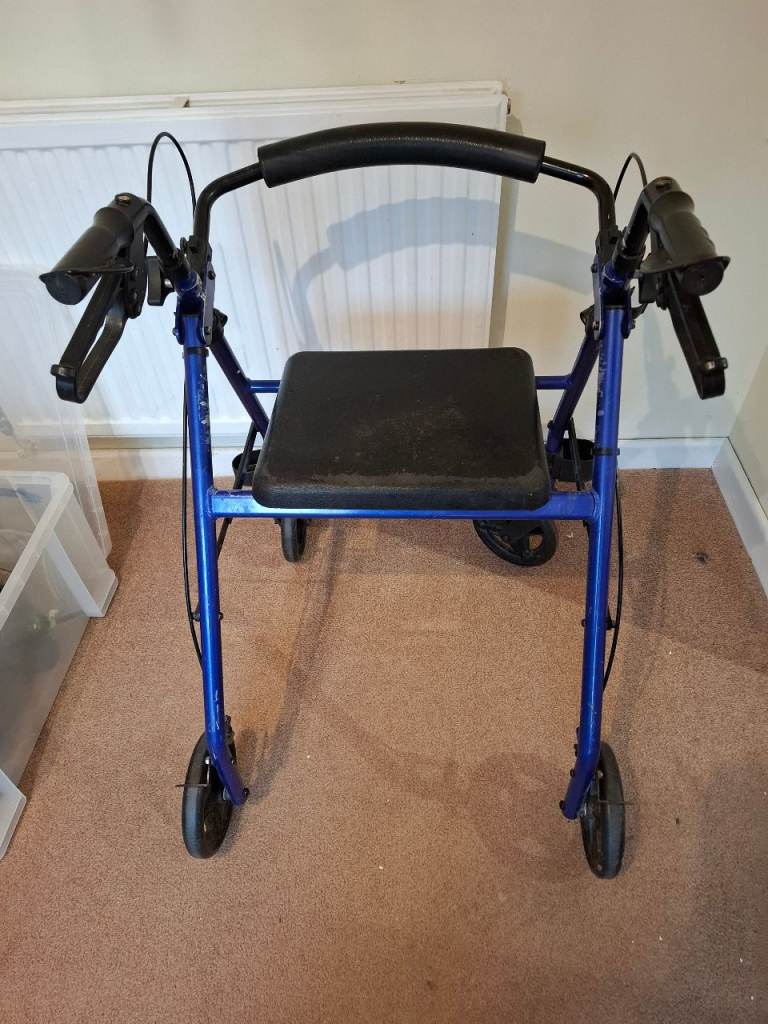 Blue mobility rollator 