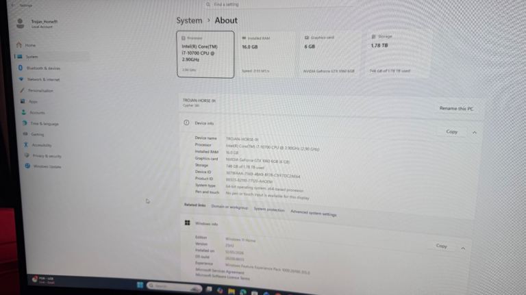 MINT CONDITION GAMING OR WORK PC - CYPHER SRI.