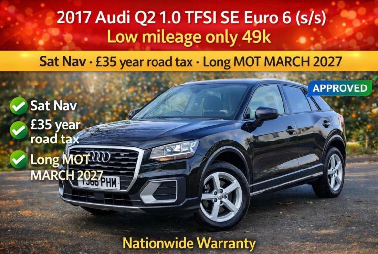2017 Audi Q2 1.0 TFSI SE Euro 6 (s/s) 5dr ESTATE Petrol Manual