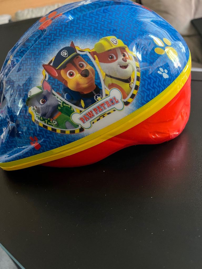 Paw patrol bike helmet 