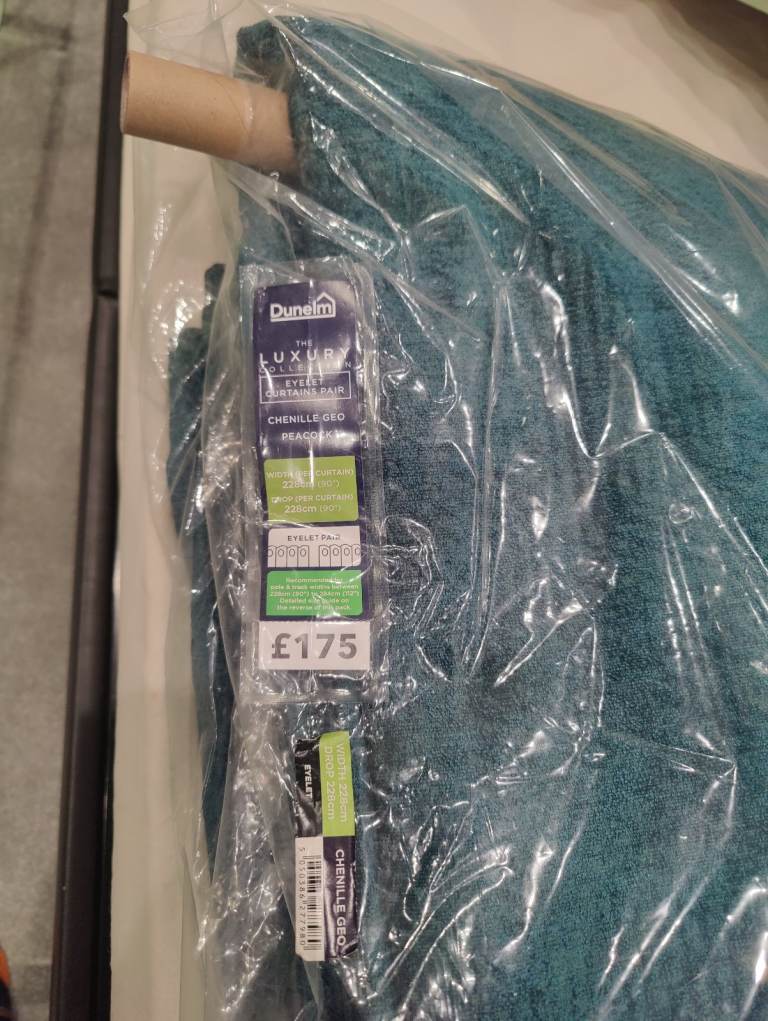 image for Dunelm Luxury - Eyelet curtains brand new width 228cm