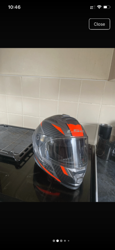 Motorbike helmet size M with Bluetooth included 