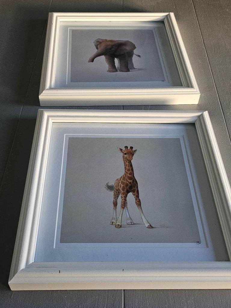Set of 2 John Butler great quality framed art prints - 30 x 30 cm