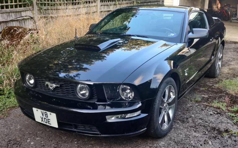 2008 Ford Mustang GT in Black, 4600cc, V8 Petrol, Manual, 3 Door Coupe, LHD, Private Number Plate 