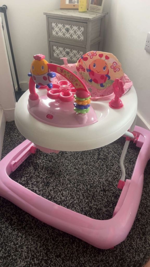Pink Baby Walker- Excellent condition 