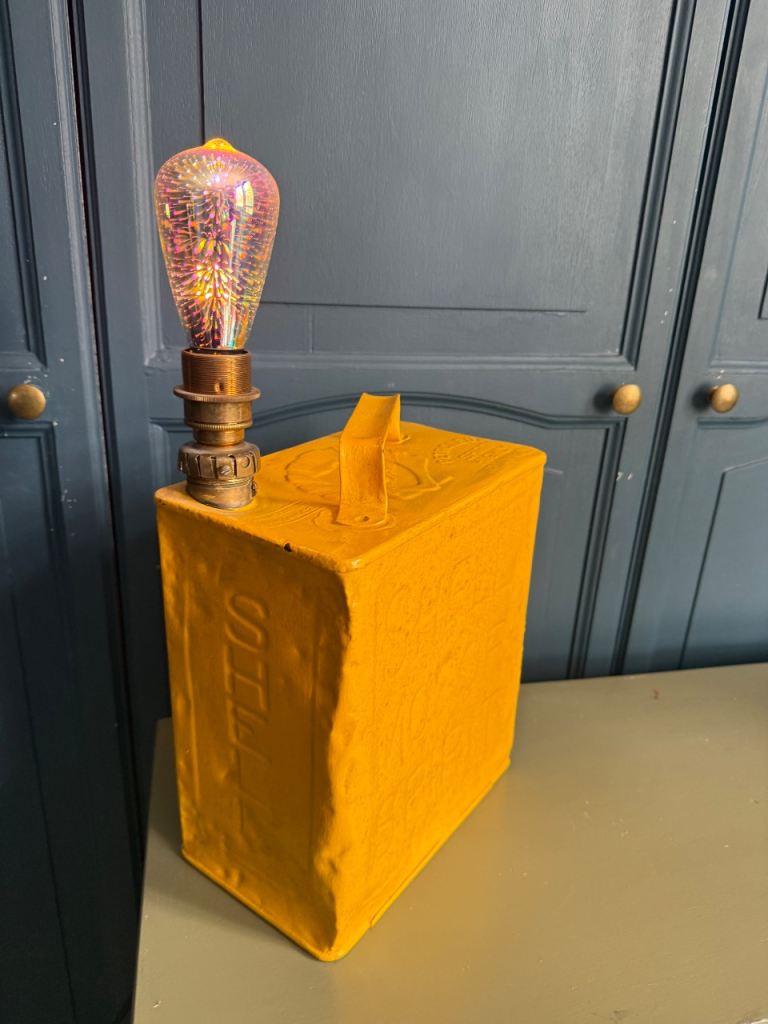 Upcycled 'Shell Motor Spirit' Jerry Can Lamp