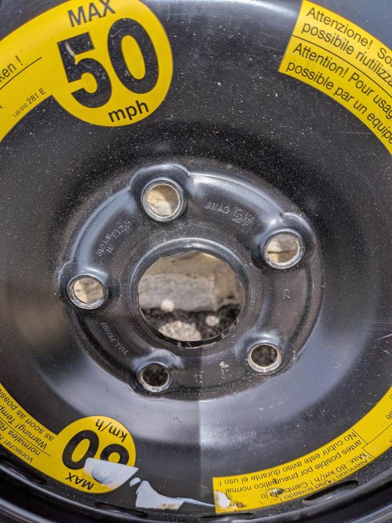 VW Passat/Golf run flat spare wheel