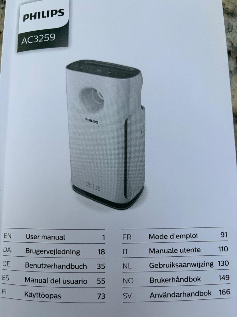 Philips AC3259 Air Purifier – As Good As New