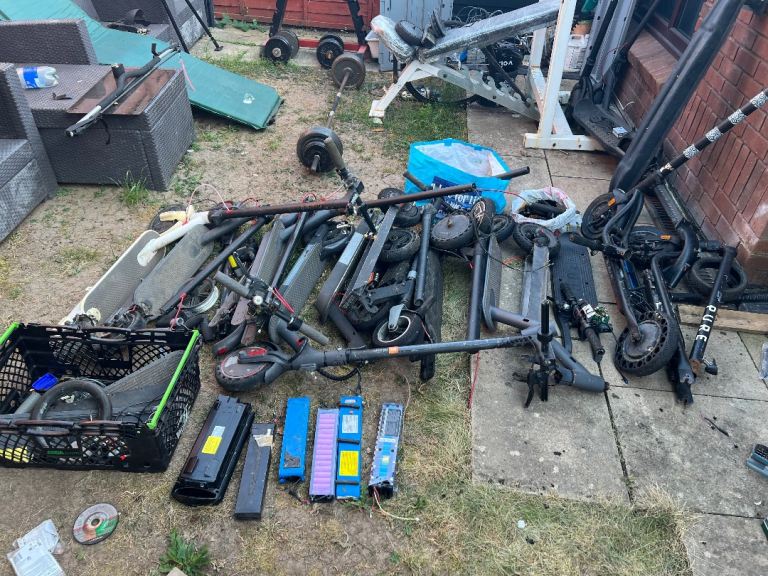 Job Lot of Electric Scooter Parts and Batteries for Spares/Repairs