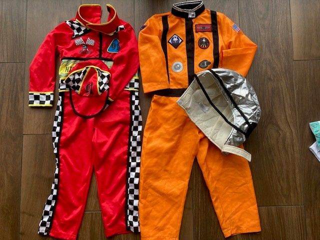 Kids Fancy Dress Costumes - Astronaut & Racing Driver