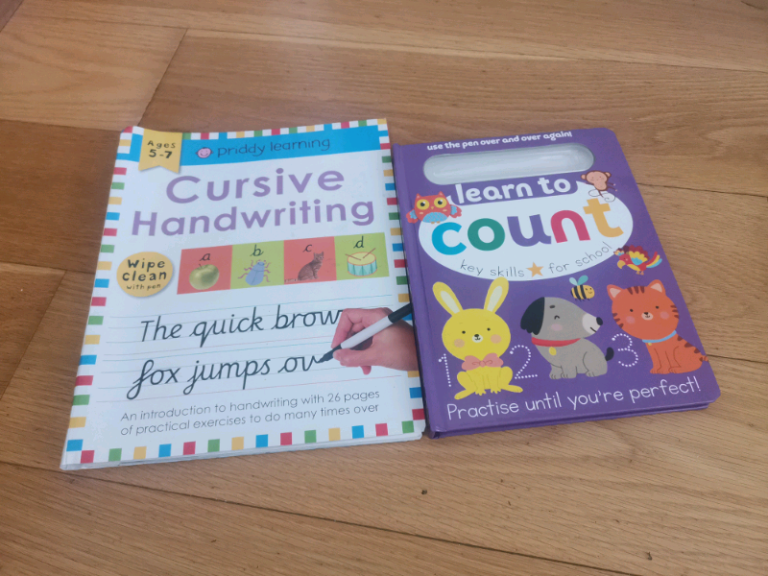 Kids wipe clean handwriting and numbers