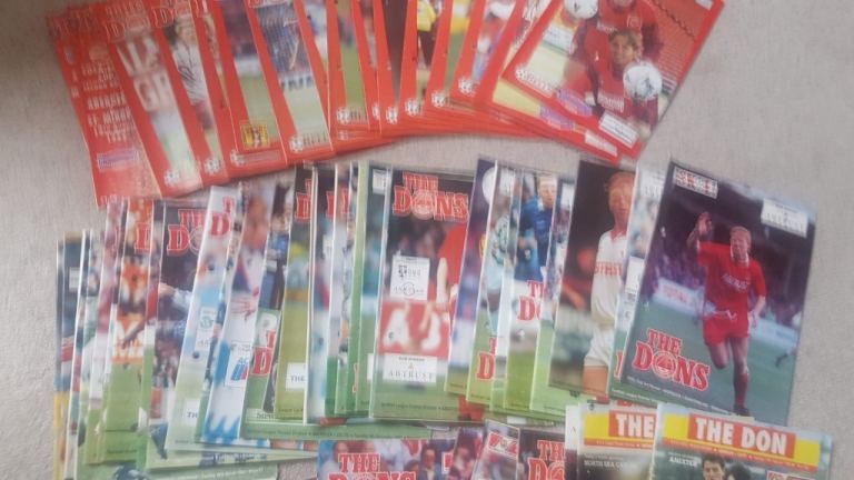 AFC football programmes x 70