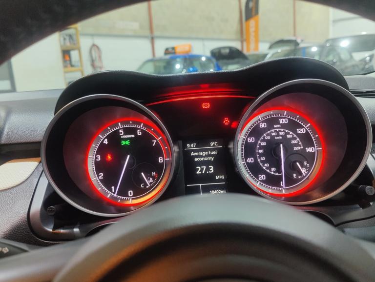 SUZUKI SWIFT; 1.2 PETROL HYBRID; 82BHP; SZ-L; 5 DOOR; MANUAL; WHITE; 57.9 MPG;