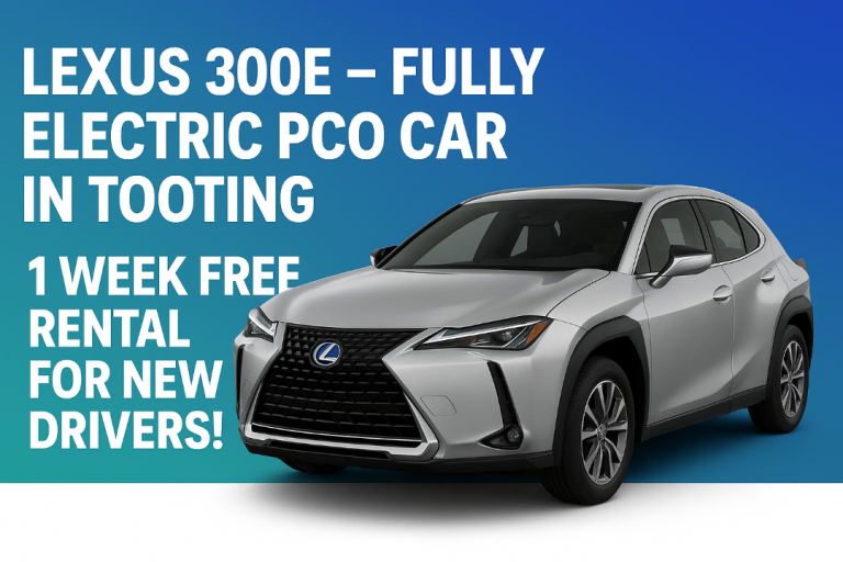 image for 🚗 Lexus 300e – Fully Electric PCO Car in Tooting
