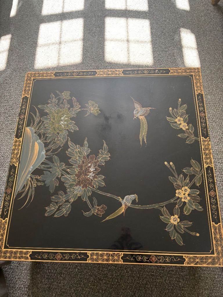 Black large coffee table 