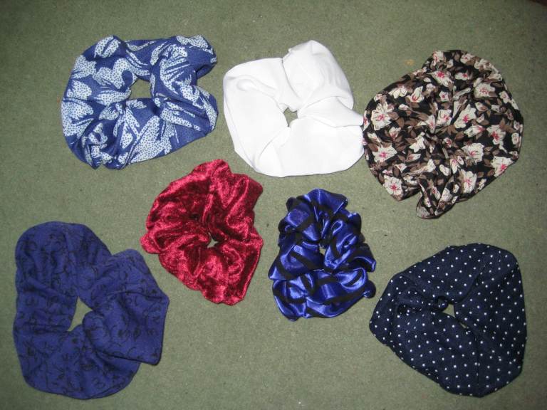 Brand New Hand Made Fantastic Hair Scrunchies - any 3 for £3.00
