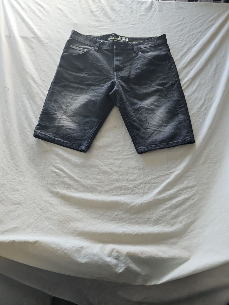 Tom Tailor 'Josh' Regular Slim Fit Grey Denim Shorts  350