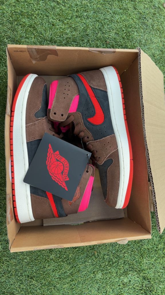 Nike Air Jordan Trainers – Brown, Black, Red & Pink, Brand New