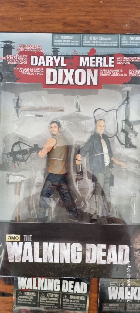 The Walking Dead Daryl & Merle Dixon Action Figures – New, Unopened