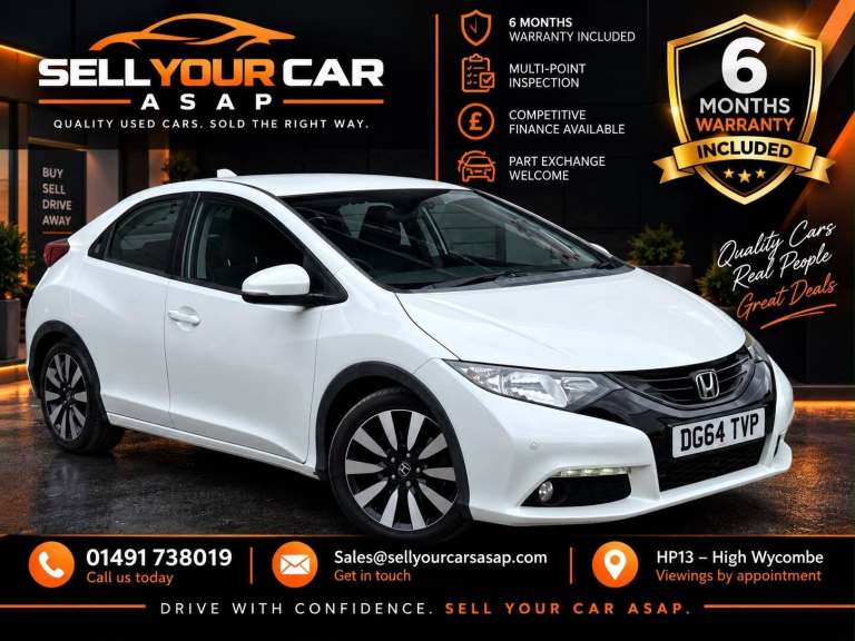 2014 Honda Civic 1.8 i-VTEC SE Plus Auto Euro 5 5dr HATCHBACK Petrol Automatic