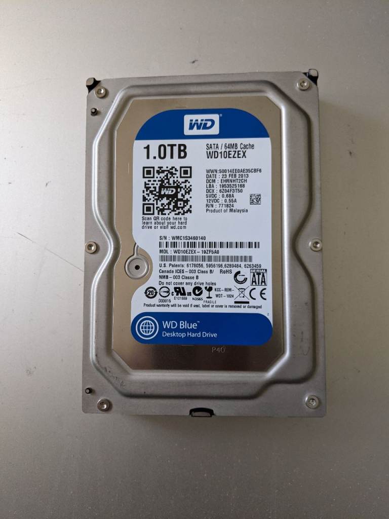 1Tb Desktop Hard Drive 3.5" SATA 7200rpm
