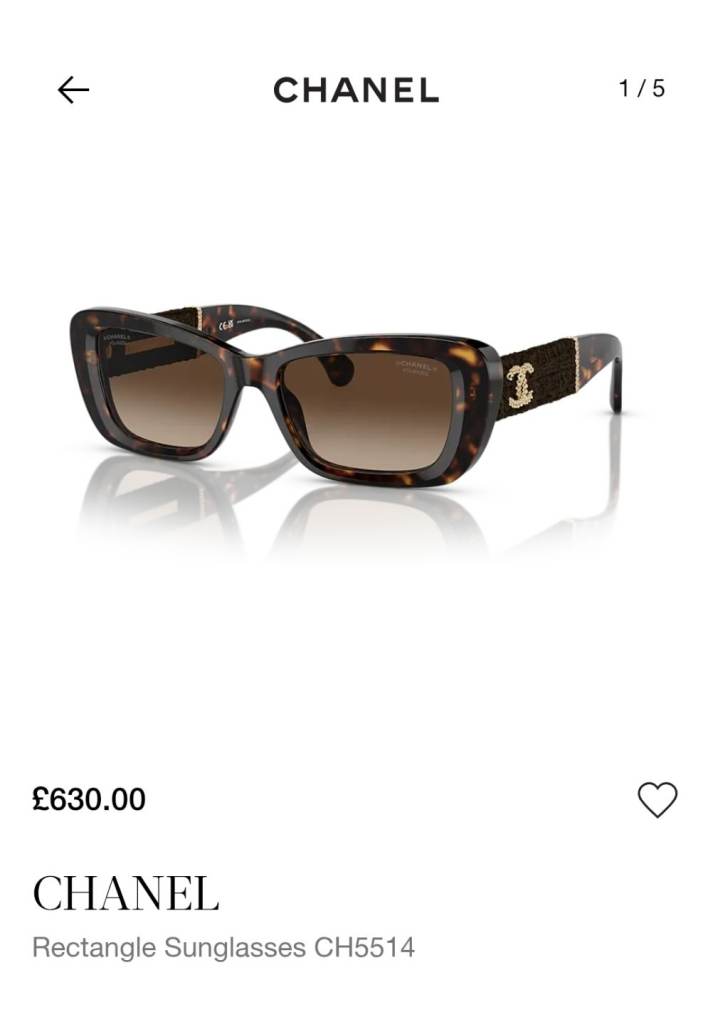 Chanel Rectangle sunglasses CH5514