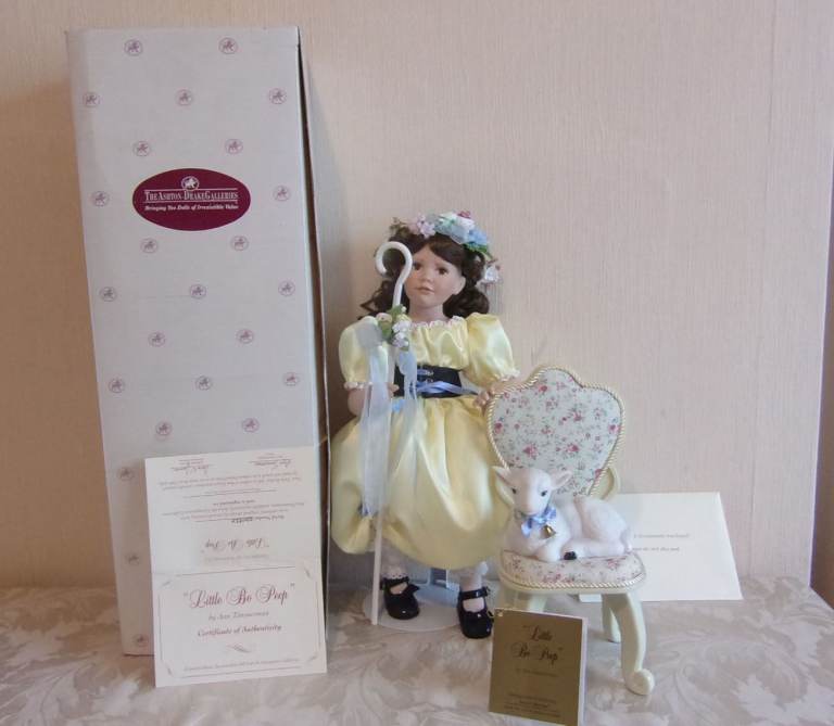 The Ashton drake galleries Little Boo Peep Ltd edition of 5000 porcelain doll 2004 RARE!!!