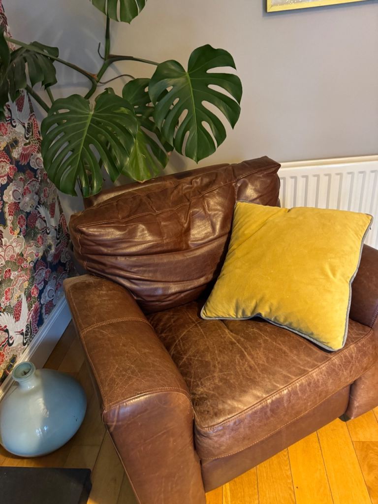 Brown Leather Recliner chair 