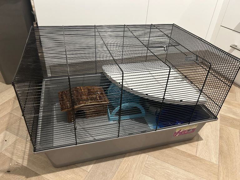 Hamster cage and wheel