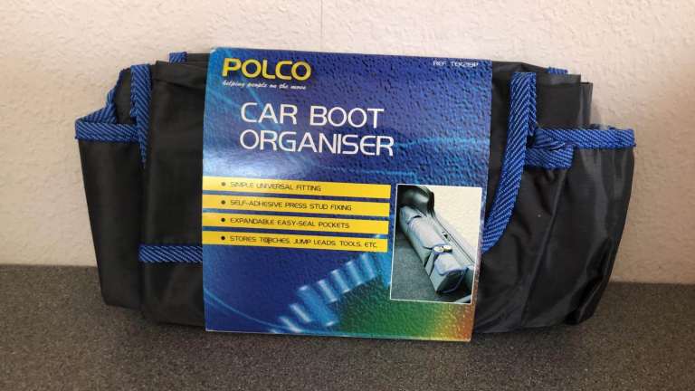 Car boot organiser - compartments £1