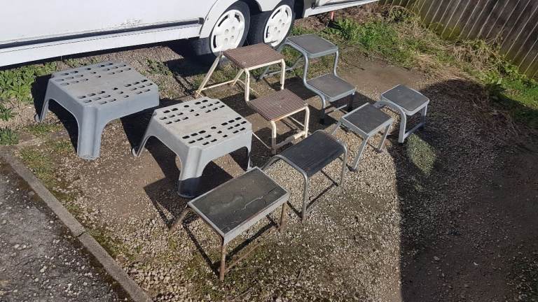 Caravan, camper or motorhome single or double steps.