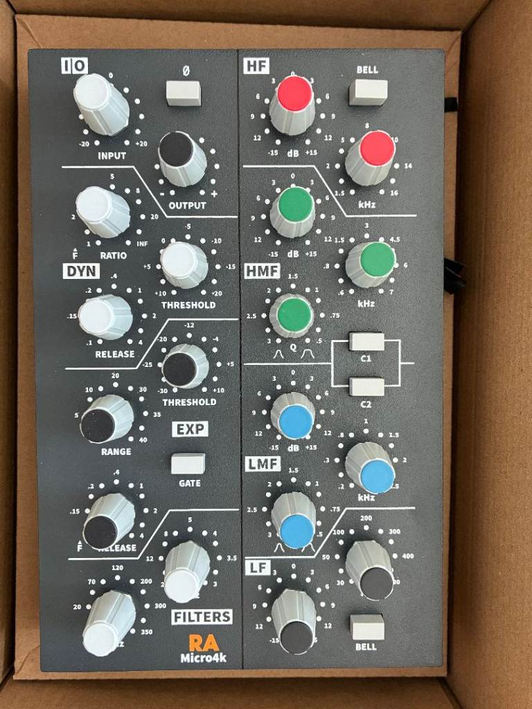 Rocksolid Audio Micro 4K Plugin Control Strip MIDI DAW Controller SSL