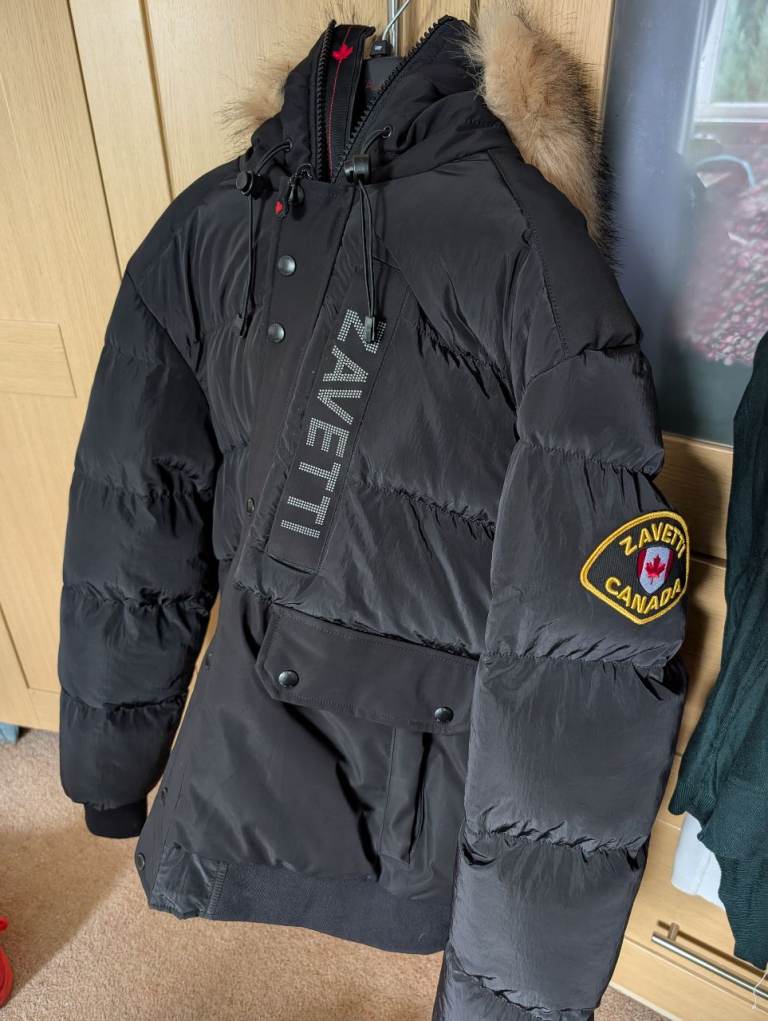 Mens Zavetti Canada Parka Jacket (Large).