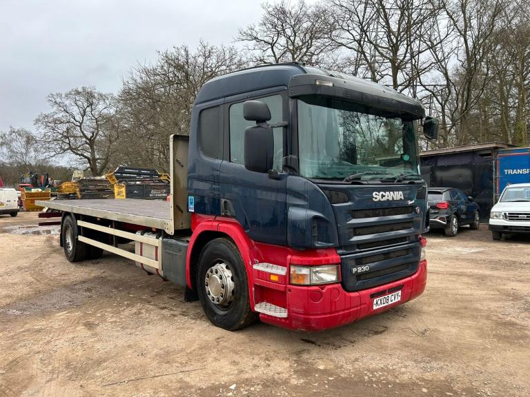 Scania P-SRS D-CLASS P230 2008 18 ton flat bed sleeper cab manual 