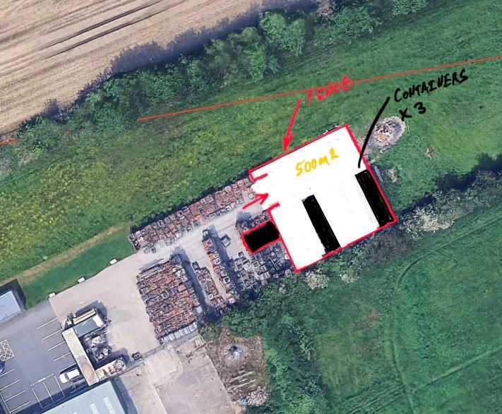Secure Yard To Rent – York – Concrete, Fenced, Containers, Power