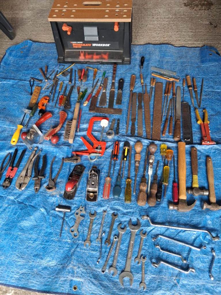 Job Lot Handtools and Black and Decker Workbox 