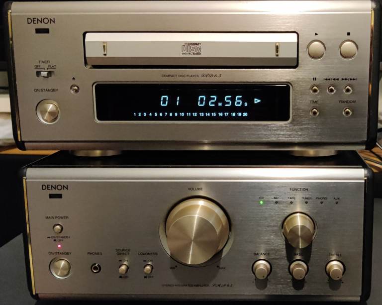 Denon DCD-6.5 Amplifier PMA-6.5 with manual and remote cotrol. Very clean in/out