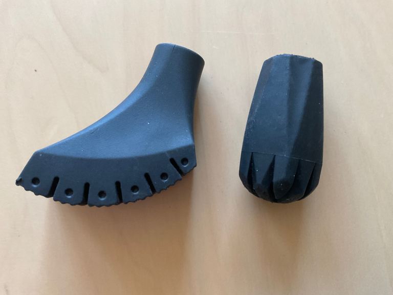 x2 BRAND NEW SHOCK ABSORBING FOOT FOR TREKKING WALKING POLES (Protective Tips Sticks)