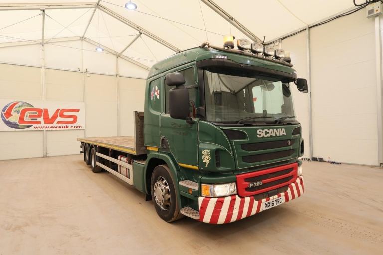 2016 (16 PLATE) Scania P320  6x2 Euro 6 Flatbed