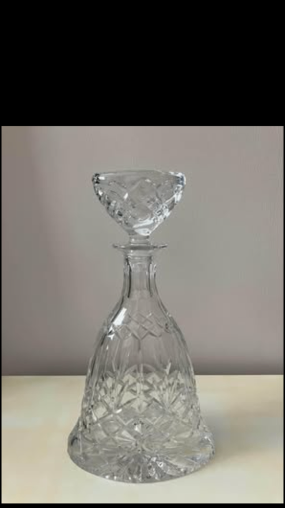 Royal doulton glass decanter