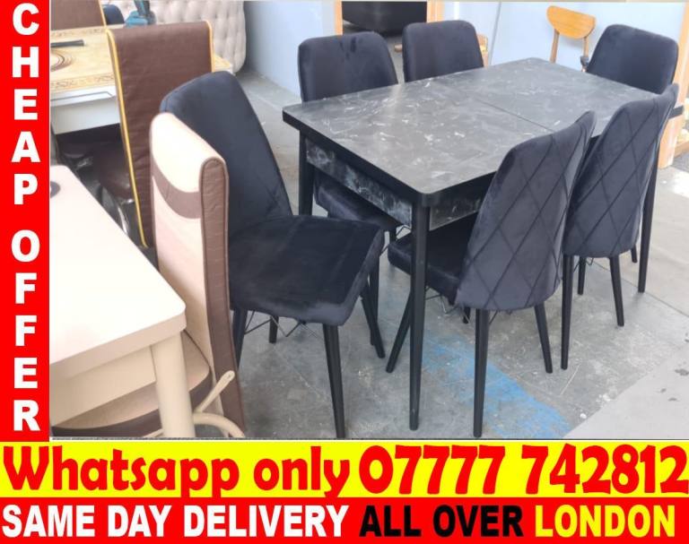 -FREE DELIVERY--Dining Table with chairs (plkjsff