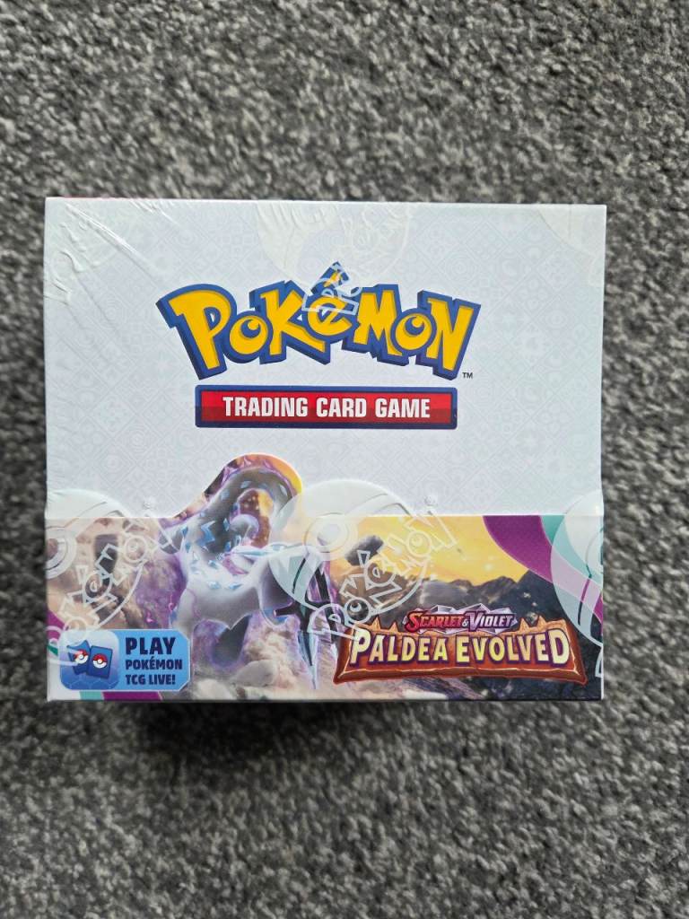 New Pokémon Paldea Evolved Trading Card Game Booster Box